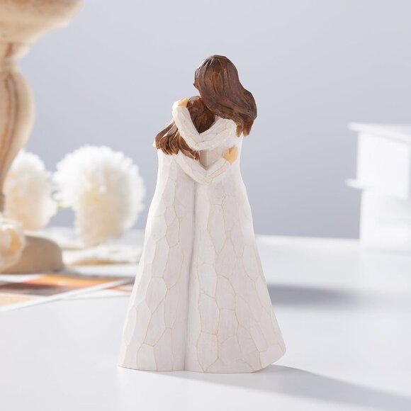 Mother Daughter Resin Figurine Embracing NEW IN BOX Gift Mothers day 5.5" High - Picture 3 of 3